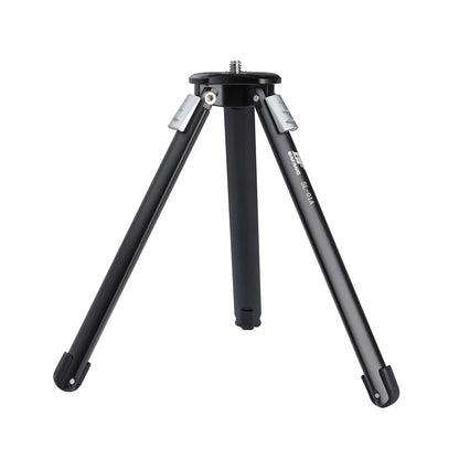 Black tripod stand on a white background
