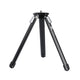 Black tripod stand on a white background